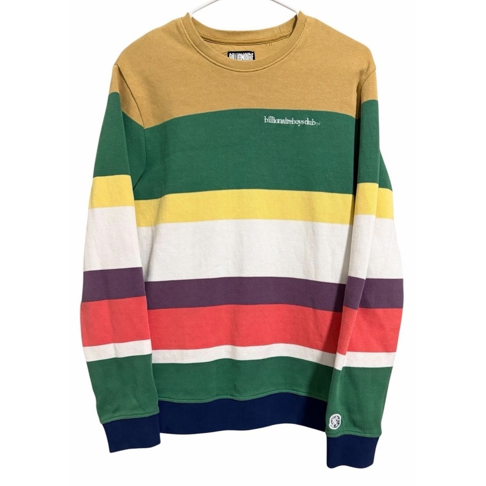 Billionaire Boys Club Trail Mix Crewneck Sweatshirt Ming Green Men's Size Medium